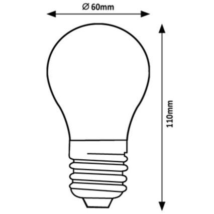 Rabalux - LED Žárovka A60 E27/7W/230V 3000K Energetická třída A