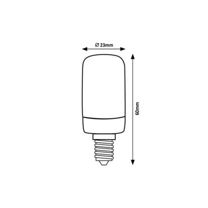 Rabalux - LED Žárovka T20 E14/2W/230V 2700K