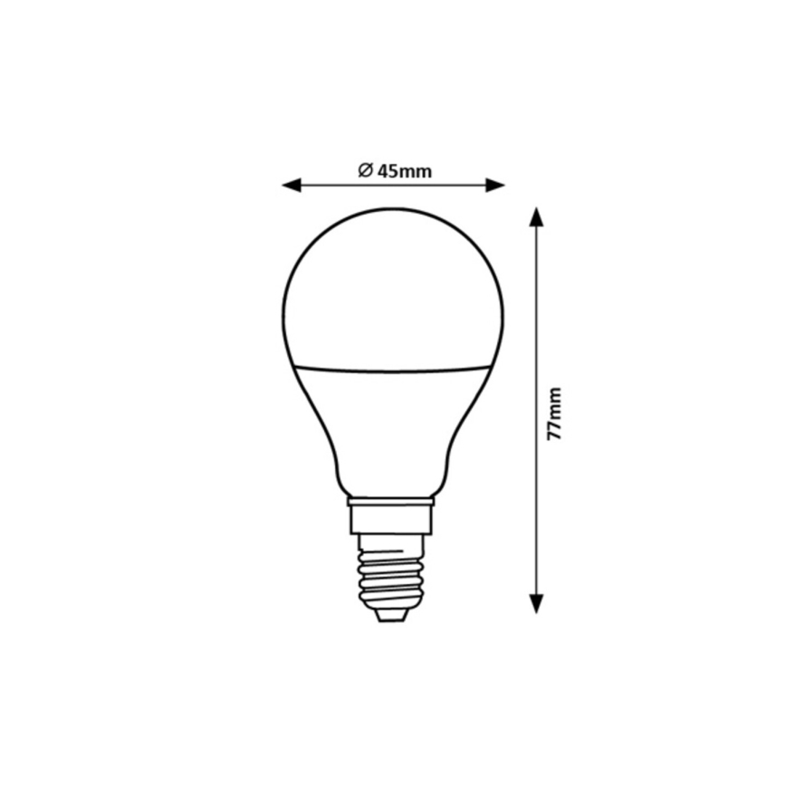 Rabalux - LED Žárovka G45 E14/5W/230V 3000K