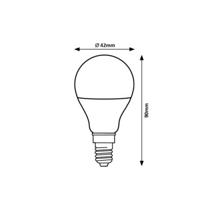 Rabalux - LED Žárovka G45 E14/9W/230V 3000K