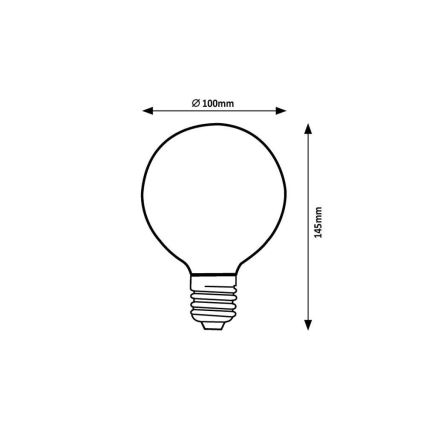 Rabalux - LED Žárovka G95 E27/4W/230V 1800K