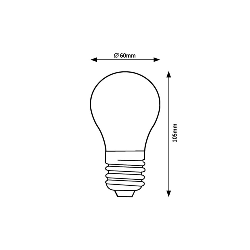 Rabalux - LED Žárovka FILAMENT A60 E27/7W/230V 3000K Energetická třída A