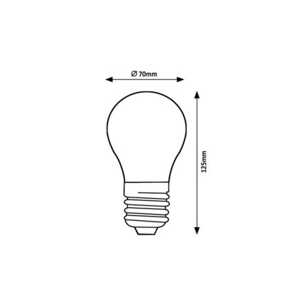 Rabalux - LED Žárovka FILAMENT A70 E27/18W/230V 3000K