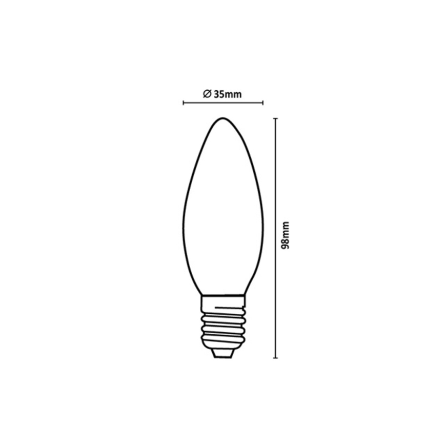 Rabalux - LED Žárovka FILAMENT C35 E14/4W/230V 3000K