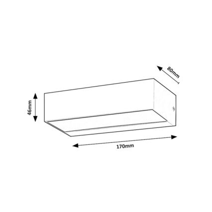 Rabalux - LED Venkovní nástěnné svítidlo LED/10W/230V IP65