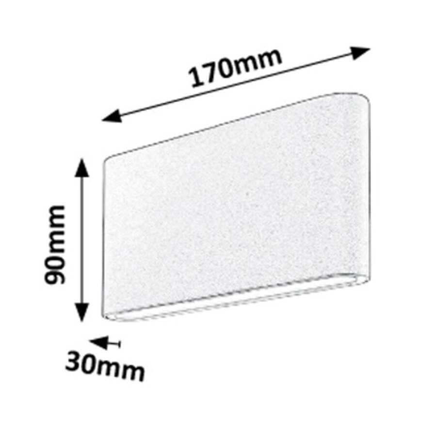 Rabalux - LED Venkovní nástěnné svítidlo 2xLED/6W/230V IP54 3000K