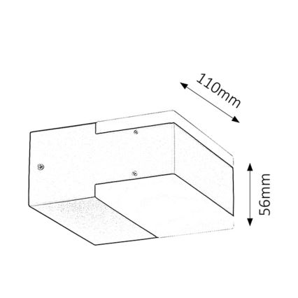 Rabalux - LED Venkovní nástěnné svítidlo BONA 2xLED/4,5W IP54