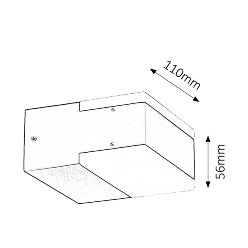 Rabalux - LED Venkovní nástěnné svítidlo BONA 2xLED/4,5W IP54