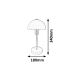 Rabalux 8075 - Stolní lampa MANFRED 1xE27/40W/230Včerná
