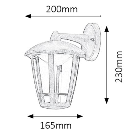 Rabalux - LED Venkovní nástěnné svítidlo LED/8W/230V IP44