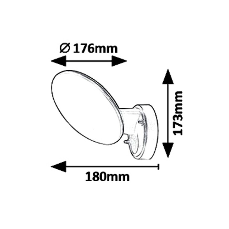 Rabalux - LED Venkovní nástěnné svítidlo LED/12W/230V IP54