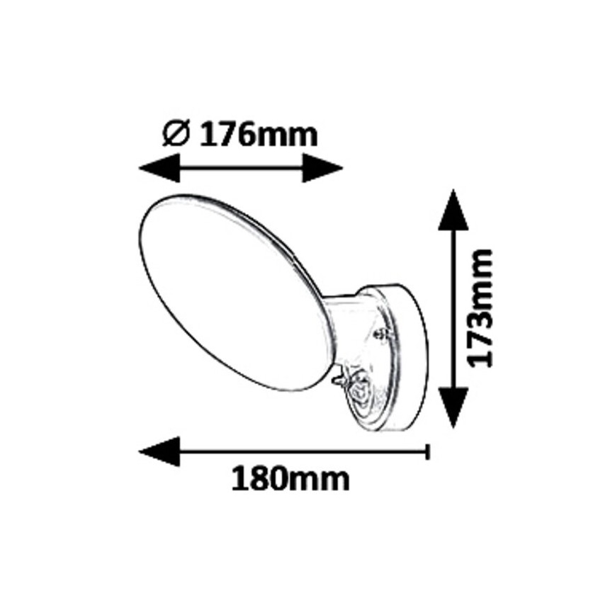 Rabalux - LED Venkovní nástěnné svítidlo se senzorem LED/12W/230V IP54