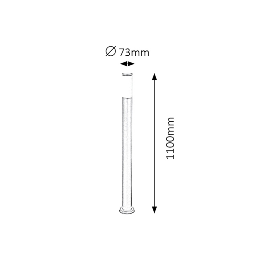 Rabalux - Venkovní lampa 1xE27/25W/230V IP44 110 cm