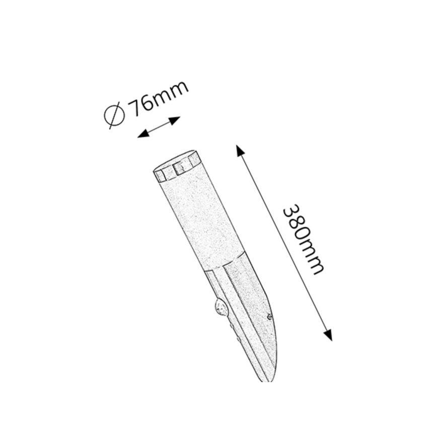 Rabalux - Venkovní nástěnné svítidlo se senzorem 1xE27/25W/230V IP44
