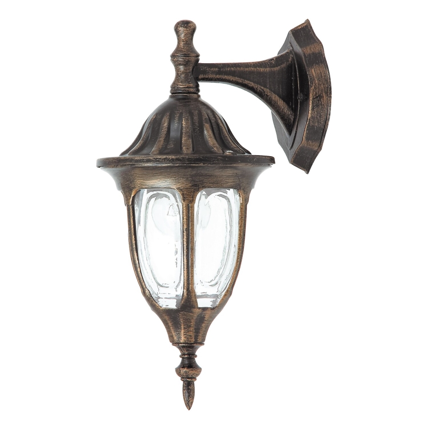 Rabalux - Venkovní nástěnné svítidlo 1xE27/60W/230V IP43 zlatá/patina/černá