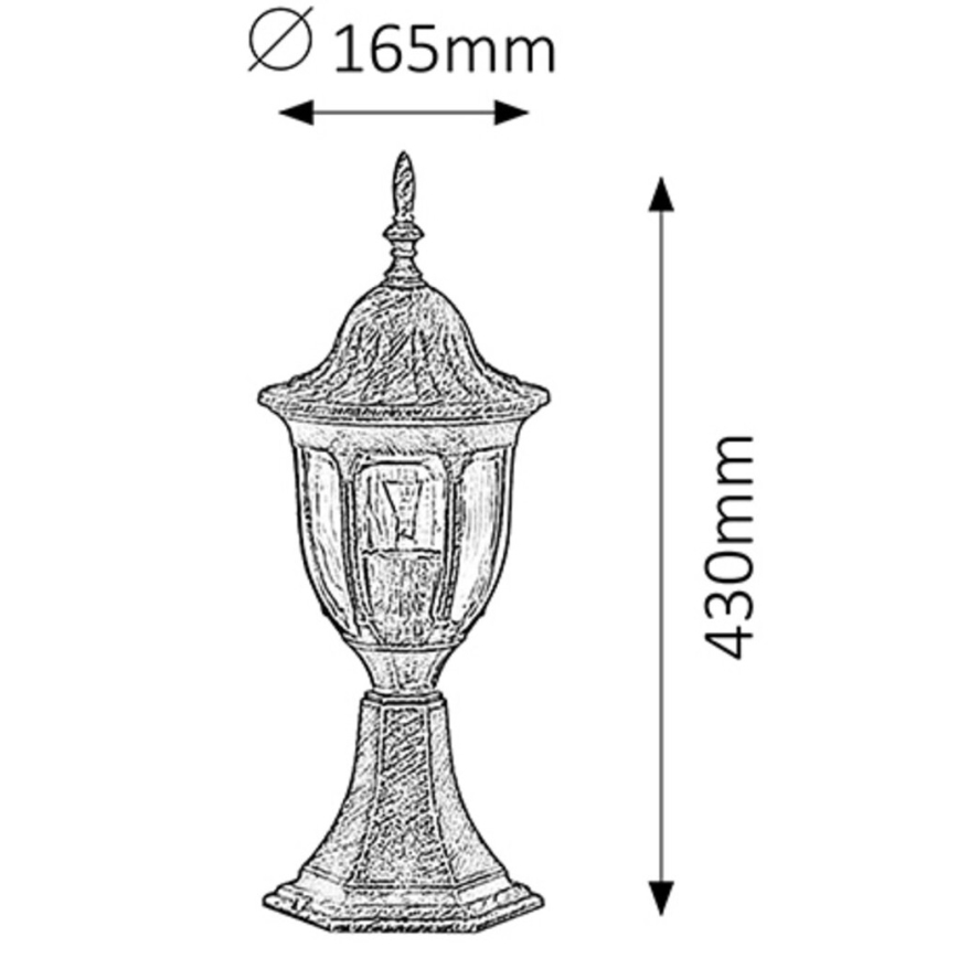Rabalux - Venkovní lampa 1xE27/60W/230V
