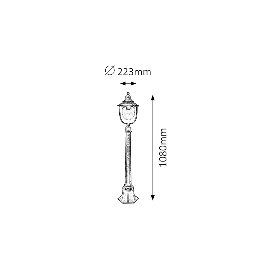 Rabalux - Venkovní lampa 1xE27/60W/230V