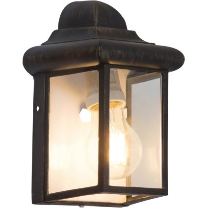 Rabalux 8754 - Venkovní nástěnné svítidlo NORVICH 1xE27/60W/230V IP43 zlatá