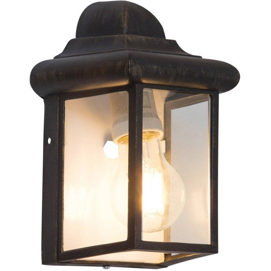 Rabalux 8754 - Venkovní nástěnné svítidlo NORVICH 1xE27/60W/230V IP43 zlatá