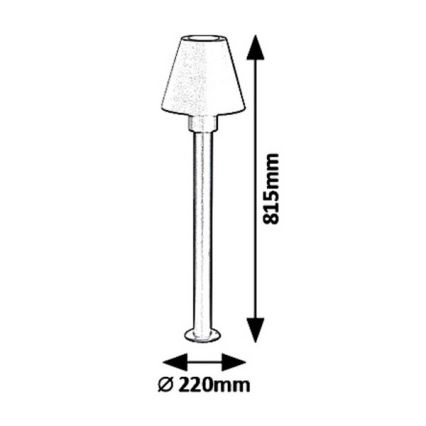 Rabalux 8845 - Venkovní lampa FAVARA 1xE27/14W/230V IP44