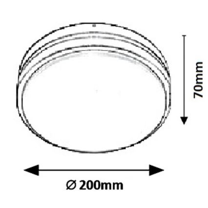 Rabalux - LED Venkovní nástěnné svítidlo HAMBURG LED/10W/230V IP44