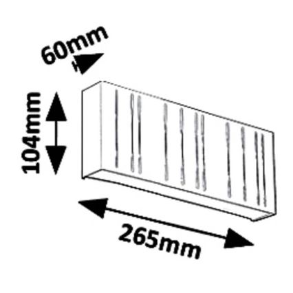 Rabalux - LED Venkovní nástěnné svítidlo LED/12W/230V IP65