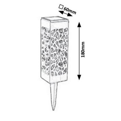 Rabalux - LED Venkovní solární svítidlo LED/0,16W/1xAA 400 mAh IP24