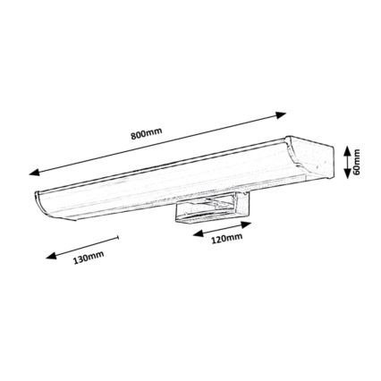 Rabalux - LED Koupelnové nástěnné svítidlo LED/13,5W/230V IP44