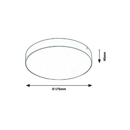 Rabalux - LED Koupelnové stropní svítidlo LED/18W/230V 3000-6000K IP44 bílá