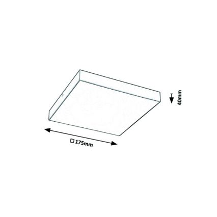 Rabalux - LED Koupelnové stropní svítidlo LED/18W/230V 3000-6000K IP44 bílá