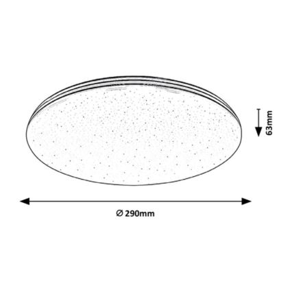 Rabalux - LED Koupelnové stropní svítidlo LED/20W/230V IP44