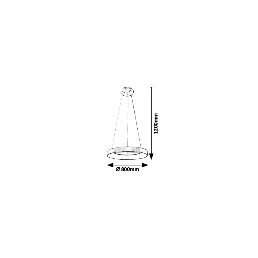 Rabalux - LED Lustr na lanku CARMELLA LED/80W/230V