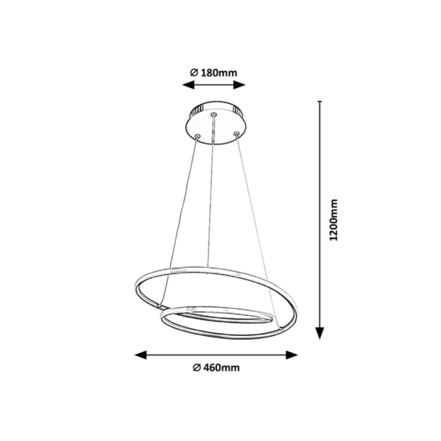 Rabalux - LED Lustr na lanku LED/40W/230V