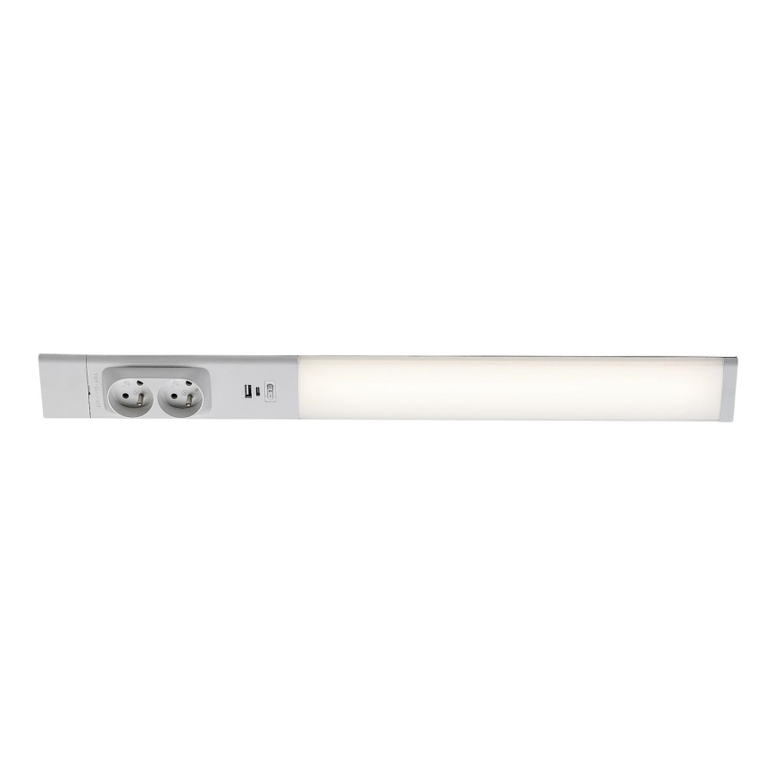 Rabalux - LED Podlinkové svítidlo se zásuvkami LED/18W/230V 4000K 60 cm bílá