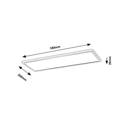 Rabalux - LED Přisazený panel LED/22W/230V