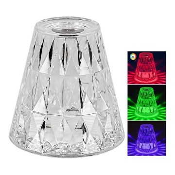 Rabalux - LED RGB Stmívatelná nabíjecí stolní lampa LED/2W/5V/3xAAA 3000K