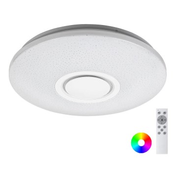 Rabalux - LED RGB Stmívatelné stropní svítidlo s reproduktorem LED/24W/230V Wi-Fi Tuya + dálkové ovládání