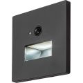 Rabalux - LED Schodišťové svítidlo se senzorem pohybu a soumraku LED/1W/230V 3000/4500/6500K černá