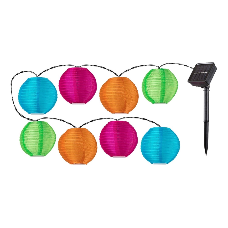 Rabalux - LED Solární řetěz 8xLED/0,48W/1,2V 4,3 m IP44 600 mAh