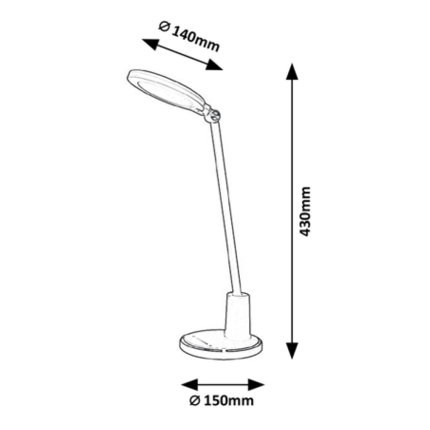 Rabalux - LED Stmívatelná dotyková stolní lampa LED/10W/230V 3000-6000K