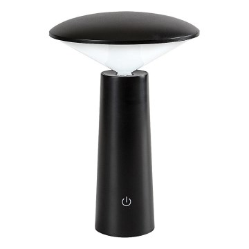 Rabalux - LED Stmívatelná nabíjecí dotyková stolní lampa POLPERRO LED/3W/3,7V 1200mAh černá