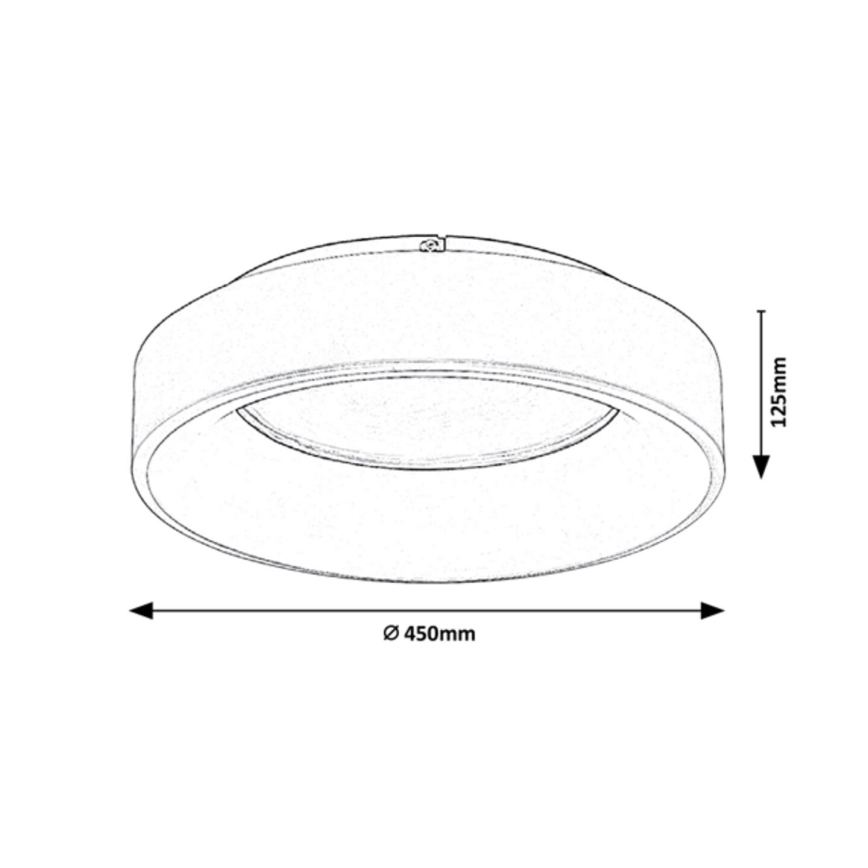 Rabalux - LED Stmívatelné stropní svítidlo LED/24W/230V kulatý 3000-6000K + dálkové ovládání