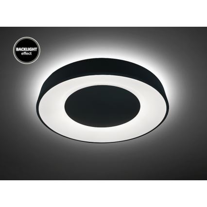 Rabalux - LED Stmívatelné stropní svítidlo LED/38W/230V černá 3000-6500K + dálkové ovládání pr. 48 cm