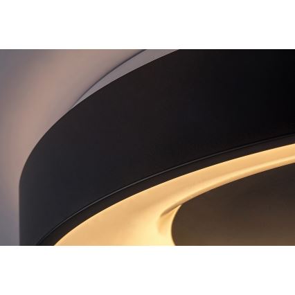 Rabalux - LED Stmívatelné stropní svítidlo LED/38W/230V černá 3000-6500K + dálkové ovládání pr. 48 cm