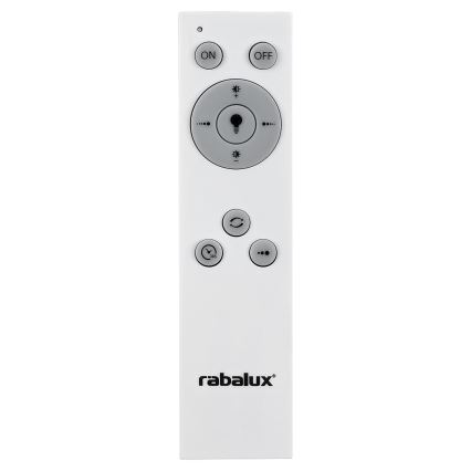Rabalux - LED Stmívatelné stropní svítidlo LED/38W/230V černá 3000-6500K + dálkové ovládání pr. 48 cm