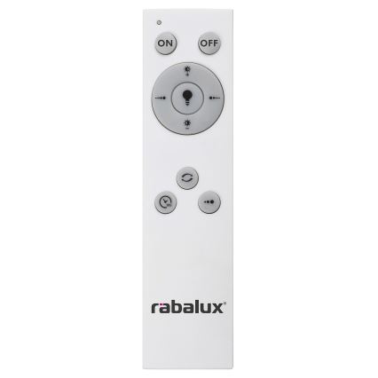 Rabalux - LED Stmívatelné stropní svítidlo LED/38W/230V černá 3000-6500K + dálkové ovládání pr. 48 cm