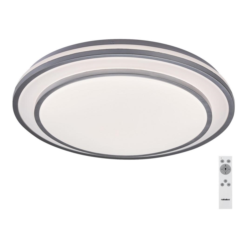 Rabalux - LED Stmívatelné stropní svítidlo LED/40W/230V 3000-6500K stříbrná pr. 49 cm + dálkové ovládání