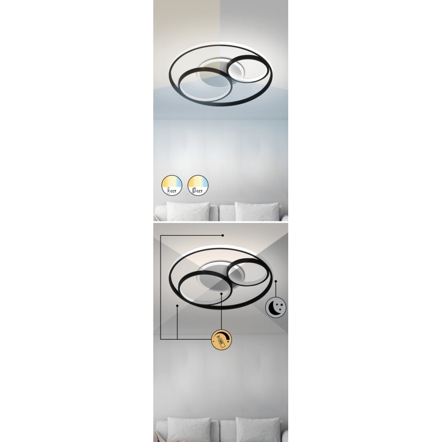 Rabalux - LED Stmívatelné stropní svítidlo LED/50W/230V 3000-6000K + dálkové ovládání