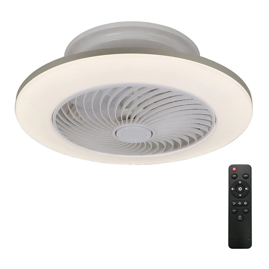 Rabalux - LED Stmívatelné stropní svítidlo s ventilátorem DALFON LED/36W/230V 3000-6000K + dálkové ovládání