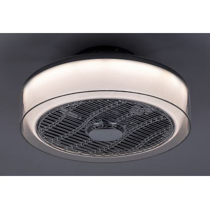 Rabalux - LED Stmívatelné stropní svítidlo s ventilátorem LED/30W/230V 3000-6000K + dálkové ovládání 